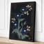 Moonlit Indigo Blooms Botanical - Wrapped Canvas-762307603-762307614
