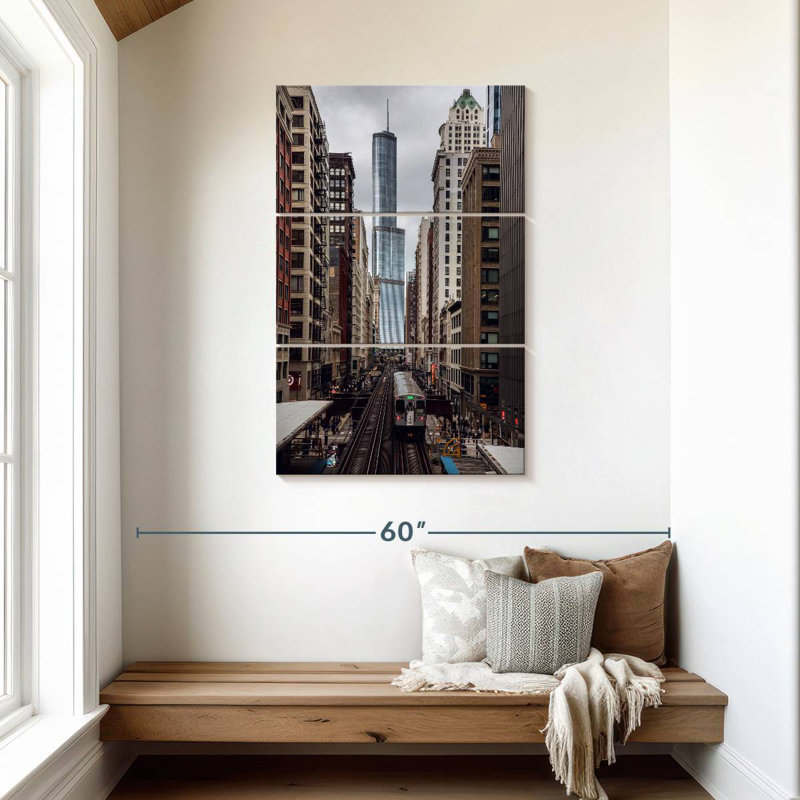 Nicci Chicago Train Ride, 45" H x 28" W