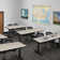 Cain T-Base Training Seminar Table & 2 Cadence Nesting Chairs