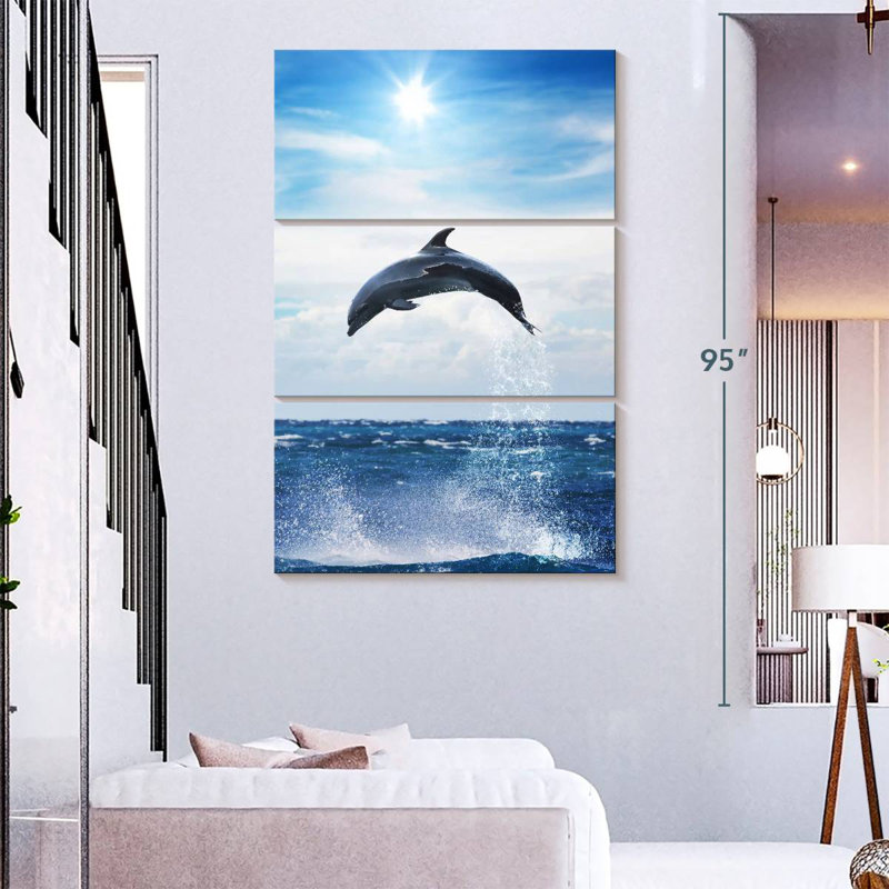Brampt Flying Dolphin, 74" H x 48" W