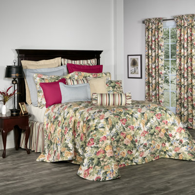 Virginia Multi Traditional Cotton Floral Comforter