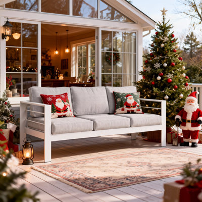 Brandtley Aluminum Patio Sofa