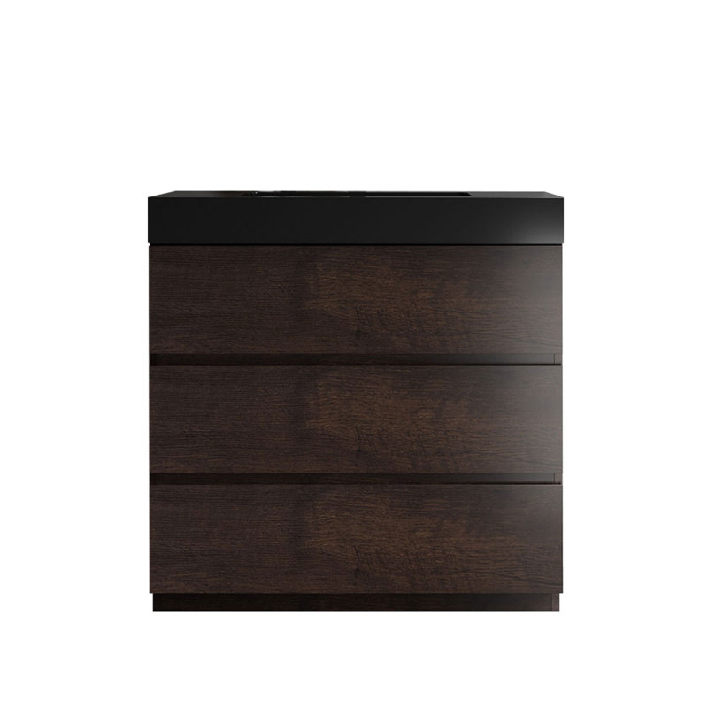 Ensemble de meuble-lavabo l 35,8 po Walck, Noir
