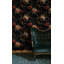 Papier peint floral foncé foncé