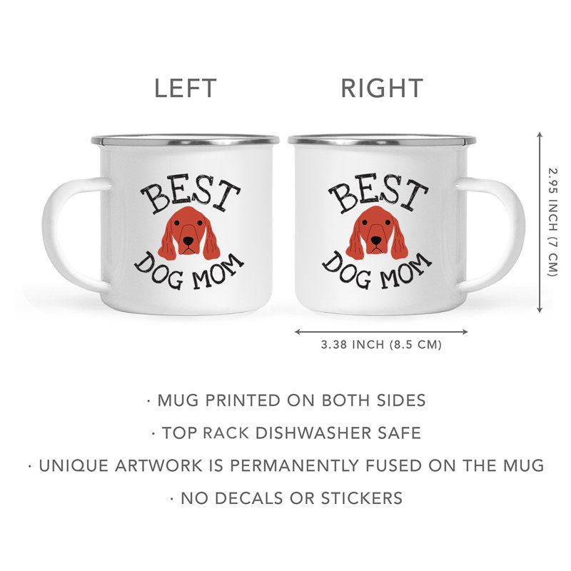 Tasse de camping Best Dog Mom, Setter irlandais