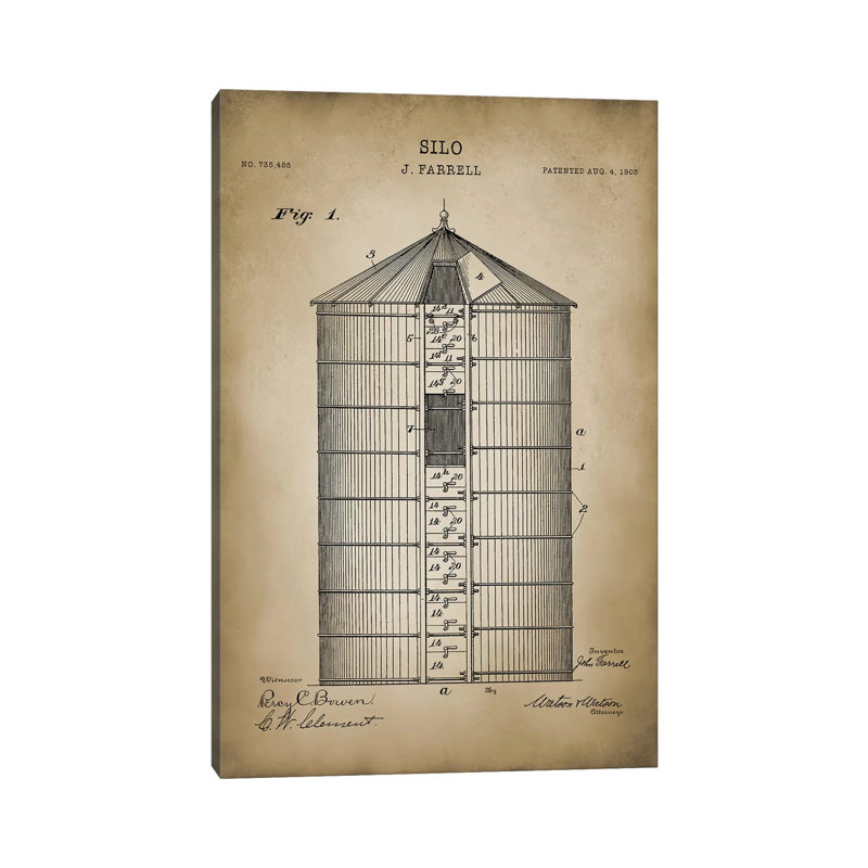 Farm V by PatentPrintStore - Wrapped Canvas Print, 66.04 cm H x 45.72 cm W x 3.175 cm D