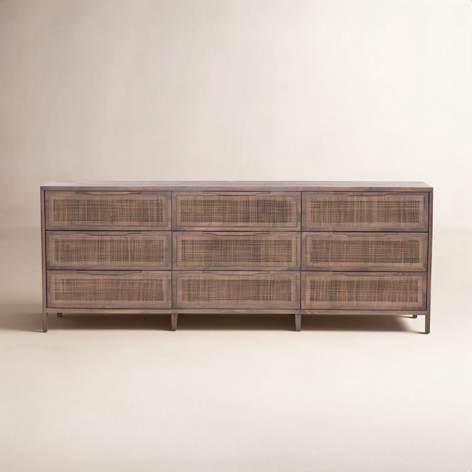 Nellie 86" Mango Double Dresser, Brown Wash