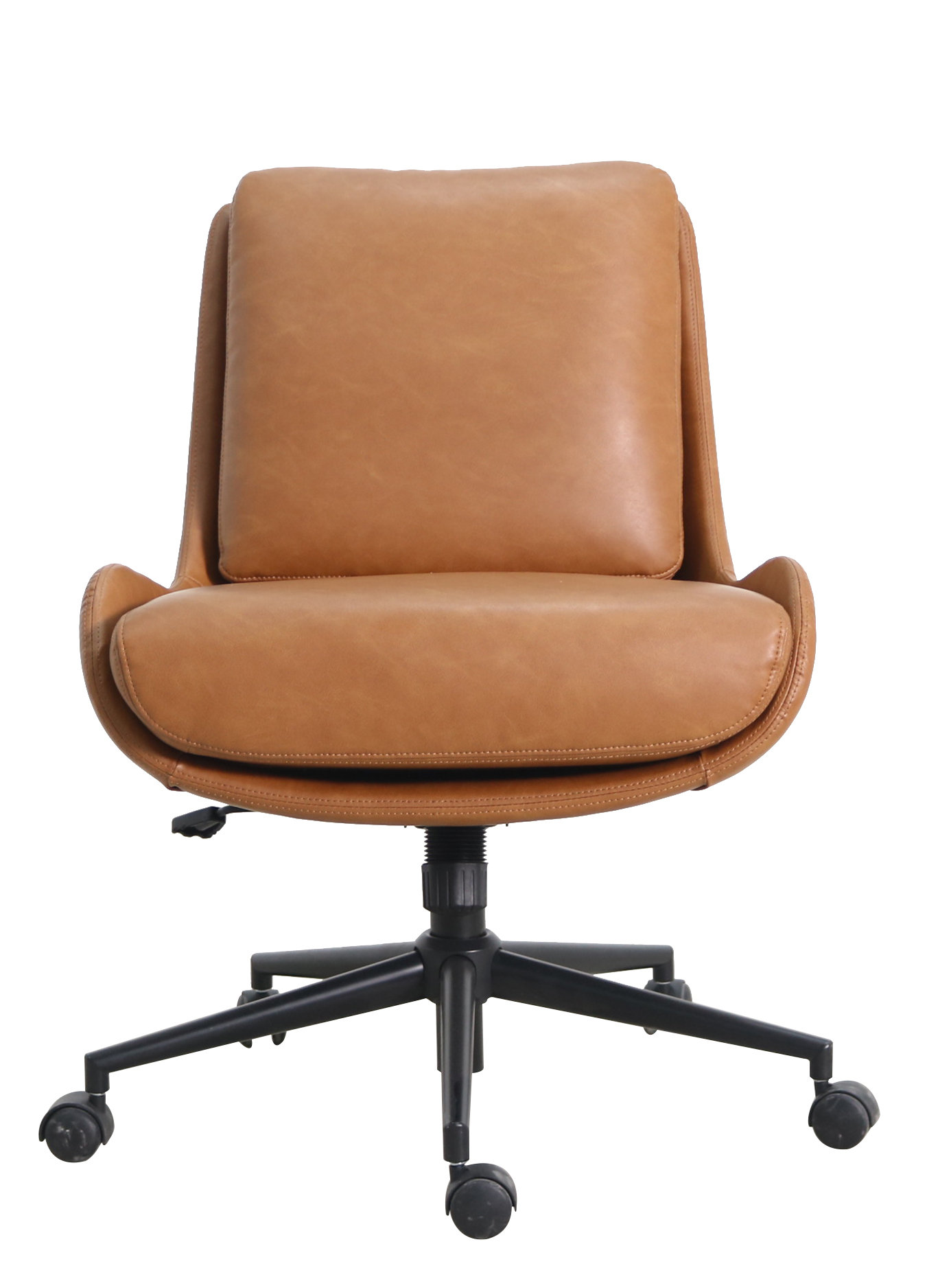 Latitude Run® Callem Executive Faux Leather Office Chair with Heavy-duty  Base and Oversized Seat Cushion & Reviews