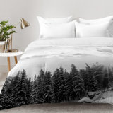 Bird Wanna Whistle Modern & Contemporary Floral Comforter Set