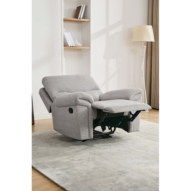 Okemah 36.6cm Wide Standard Recliner, Light Grey