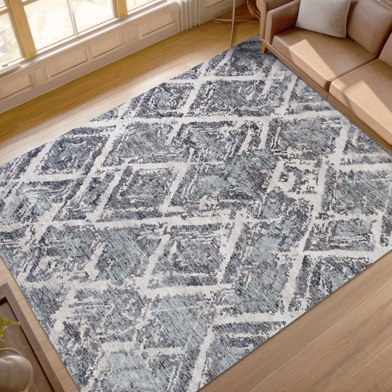 Wool Moroccan Area Rug, Rectangle 2' x 3'