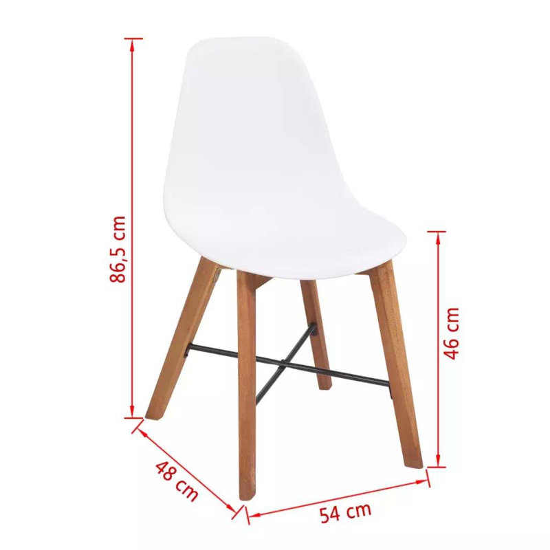 Iliana 46cm H Side Chair, White