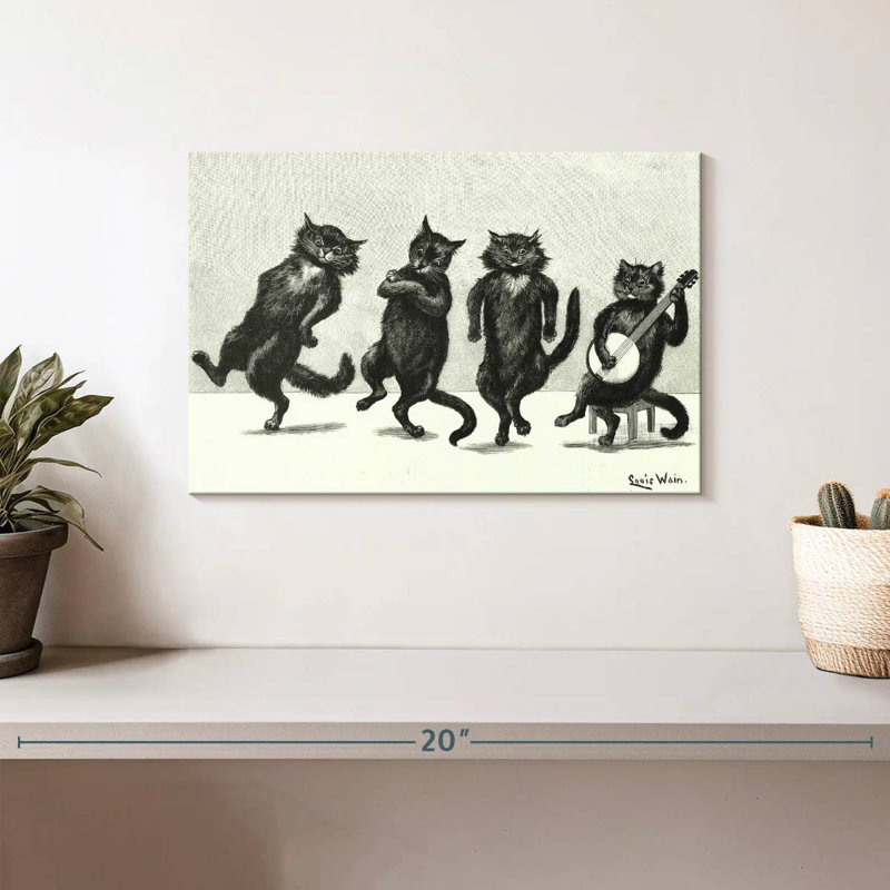 Brampt Cats Dancing, H 8 po x l 12 po