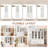  Set of 2 Triangle Bookshelves, 75.25'' Tall 5-Tier Display Bookcase for Hallways, Office and Living Room Storage, White