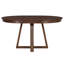 Ensemble de salle à manger extensible Astoria 5 pièces en bois d'hévéa avec chaises rembourrées capitonnées