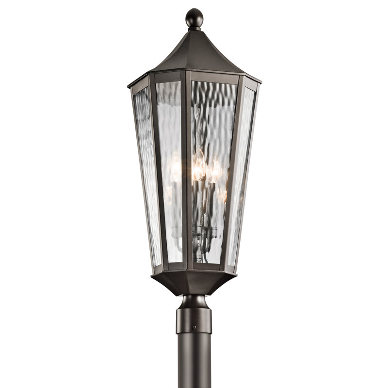 Tête de lanterne d'extérieur 4 lumières Woodlawn, Bronze vieilli