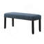 Banc de salle à manger en tissu avec garniture cloutée-712836283