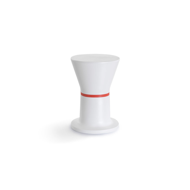 Tabouret d'appoint PA.HE.KO PA, Blanc / Rouge