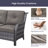 Carolina Wicker 7 - Person Patio Conversation Sets With Cushions And Fire Pit-111605570-111605573