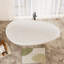 Baignoire autoportante de 59 po à surface solide, baignoire autoportante en résine de pierre fabriquée à la main de luxe avec trop-plein et bonde escamotable, 24S02-59MW-110885636