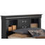 Lit de rangement simple noir Elegant