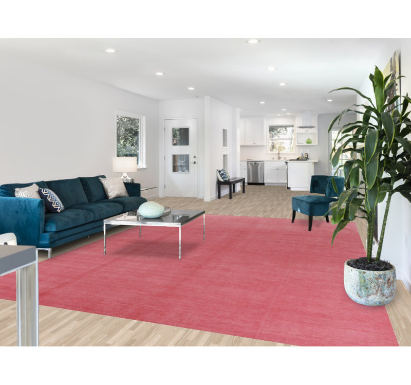 Tapis rose Gabbeh 9x12
