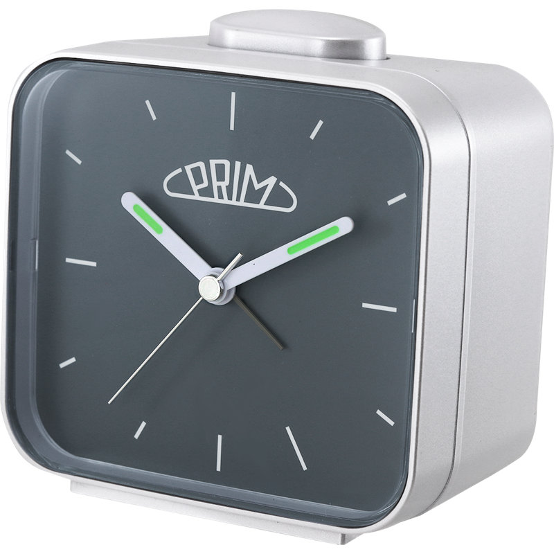 Quartz movement / Crystal Alarm Tabletop Clock, Grey
