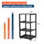 Armoire informatique robuste avec support pour roulettes et support mural