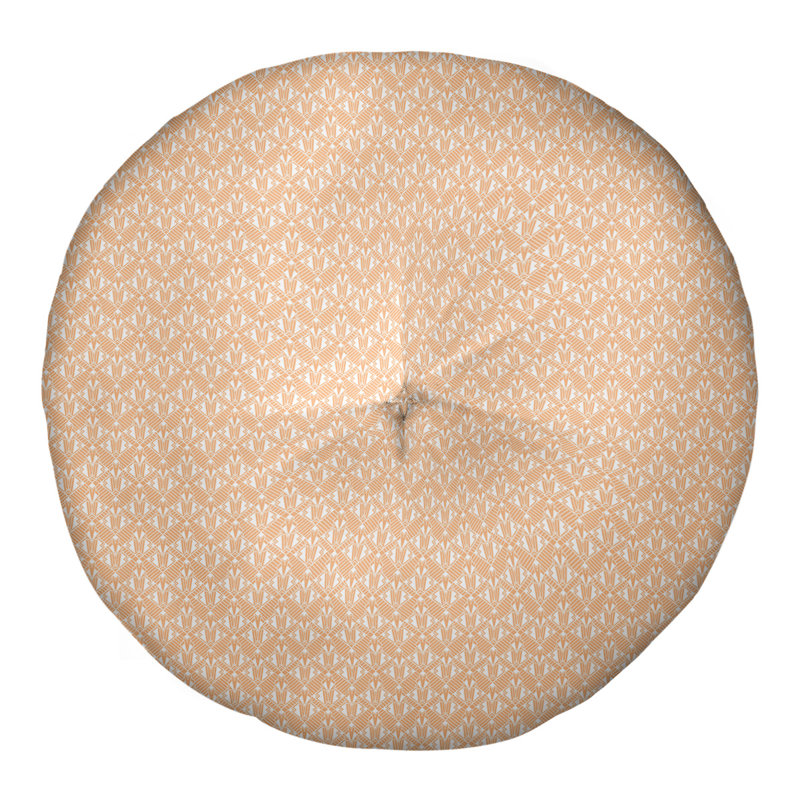 Coussin de sol Katelyn Elizabeth, 26 po x 26 po, Orange clair