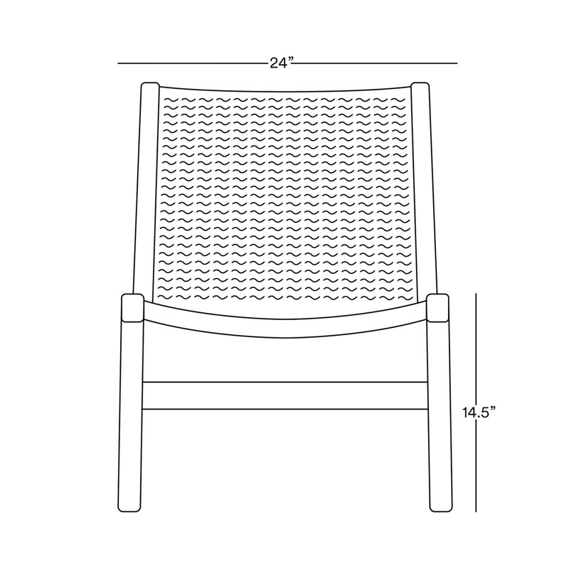 Masaya Lounge Chair, Natural/Taupe Cross Braided Cord