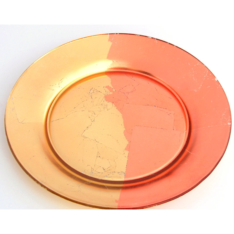 Lemoine 10.5" Dinner Plate, Gold/Rose Gold