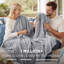 Jeté de lit en flanelle pour fille, couverture douce et confortable 300 GSM pour dortoir et décoration intérieure, gris clair, cadeau toutes saisons-116397902-116397923