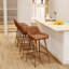 Tabouret de comptoir rembourré avec structure en métal-328983558