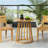 Outdoor Round Top Acacia Wood Dining Table,Round Bistro Table,Teak Finish
