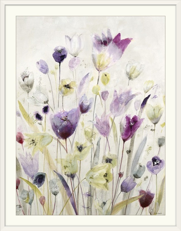 «  "fragrant"  » par jill martin, reproduction d’art, H 24 po x l 20 po x P 1 po, Cadre blanc