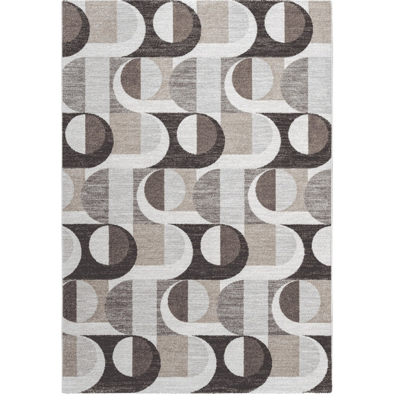 Abstract Area Rug, Rectangle 200 x 290 cm