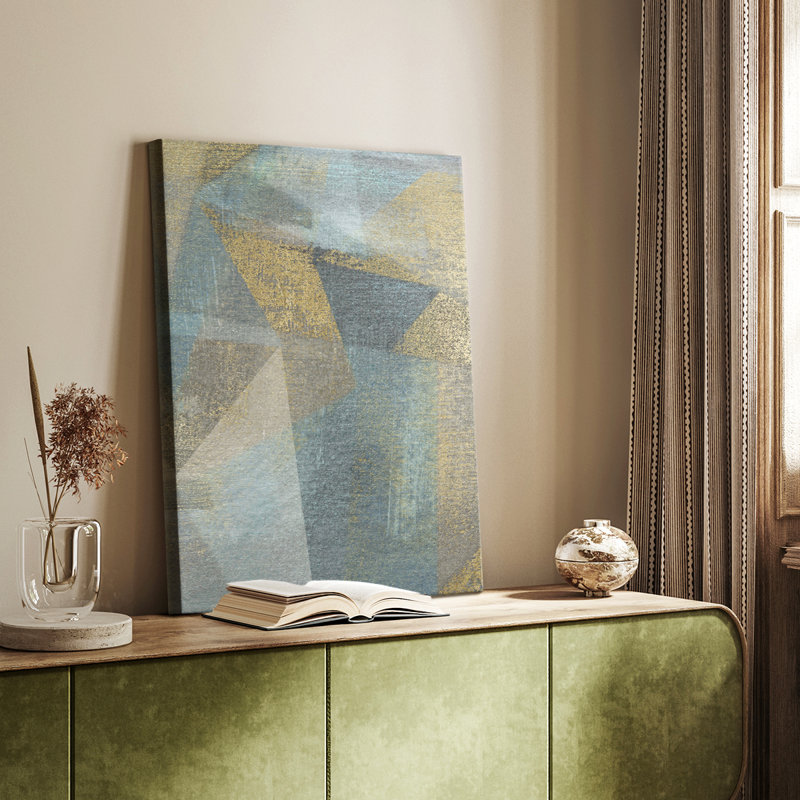 Géométrique facettes I - galerie Cavas sur mesure, H 60 po x l 40 po