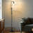 Austin 69 in. Modern Height-Adjustable LED Industrial Black Floor Lamp, Bulb Included