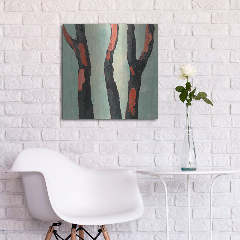 Ivy Bronx «Three Trunks» par Svetlana Aleynikova, art mural en métal, H 24 po x l 24 po