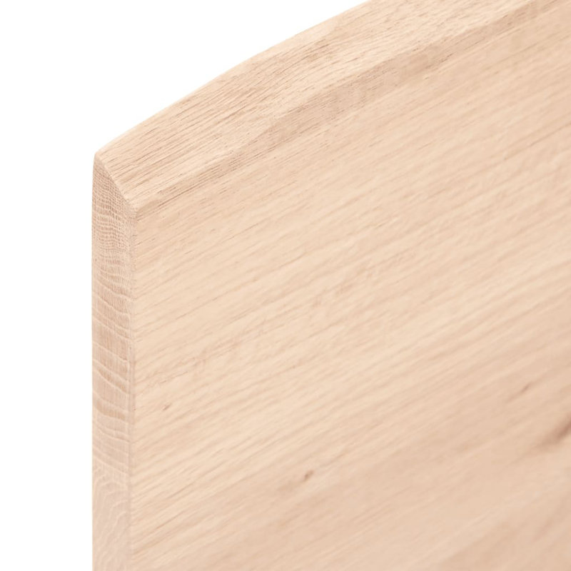  Table Top Medium Brown Solid Oak Wood Small Table Top, 0.8" H x 23.6" W x 15.7" D