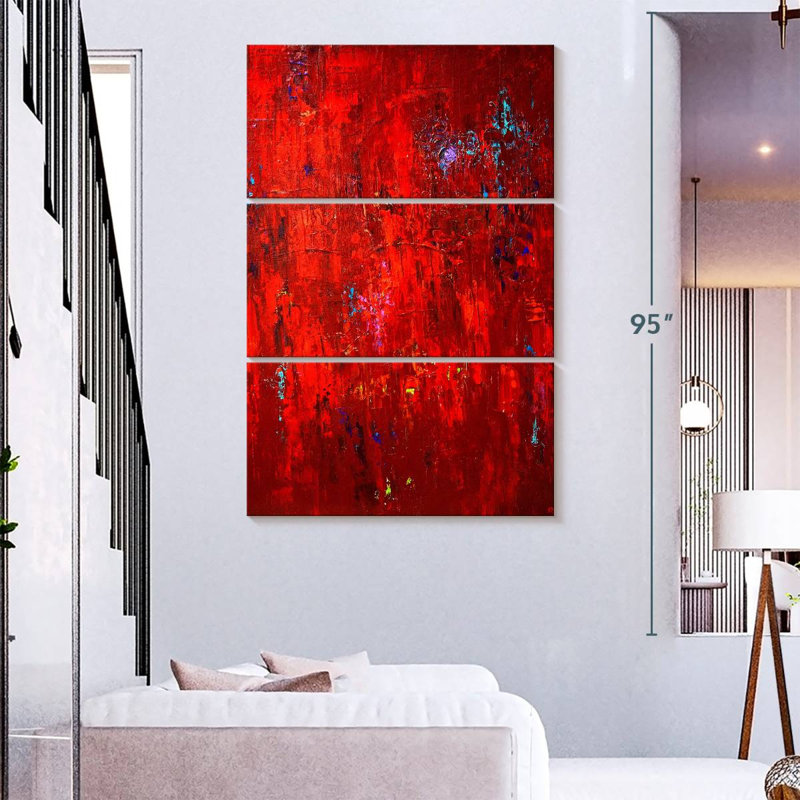Avery Red I, 74" H x 48" W