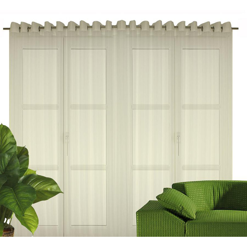 Kituku Semi Sheer Gardine Single Panel, Champagne, Width 600 x Drop 145 cm