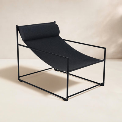 Ellery Powder Coated Steel Outdoor Lounge Chair