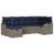 Structure grise / coussin bleu marine est en rupture de stock