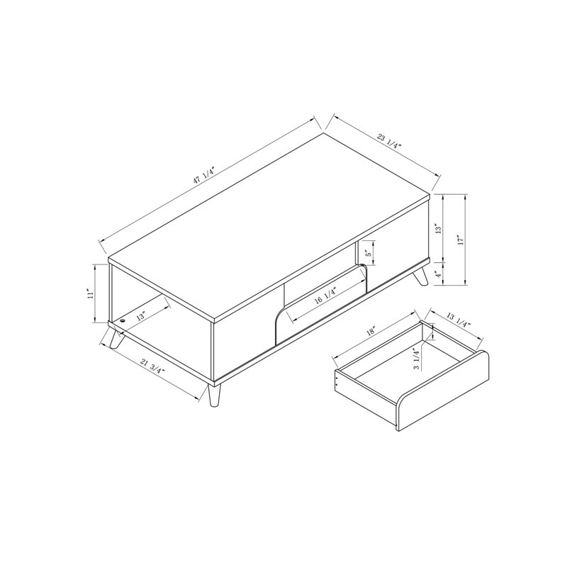 Otero Single Coffee Table