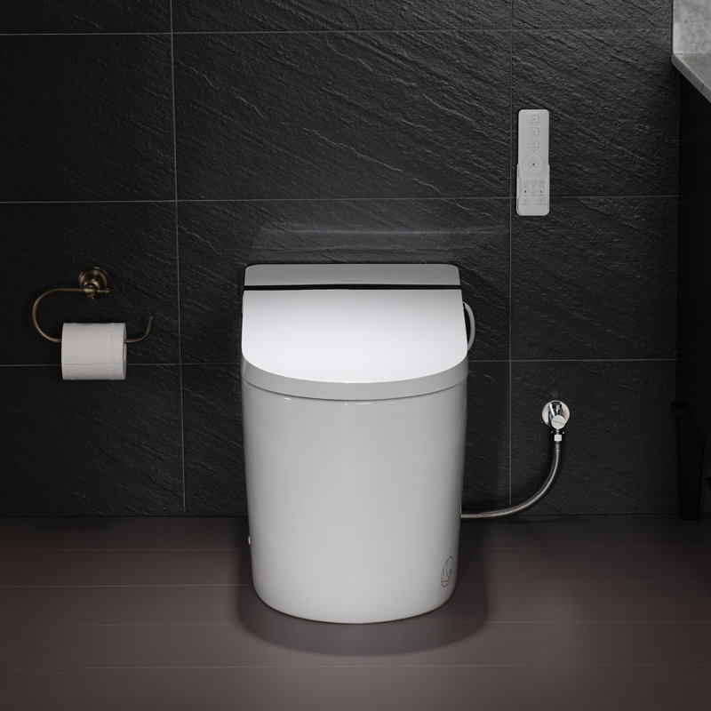 Vital Auto Open/Close Tankless Bidet Smart Toilet with Auto Flush, Foot Sensor Function, Heated Seat,Dryer