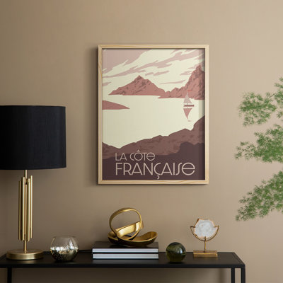 French Coast II Framed Print - Solid Wood