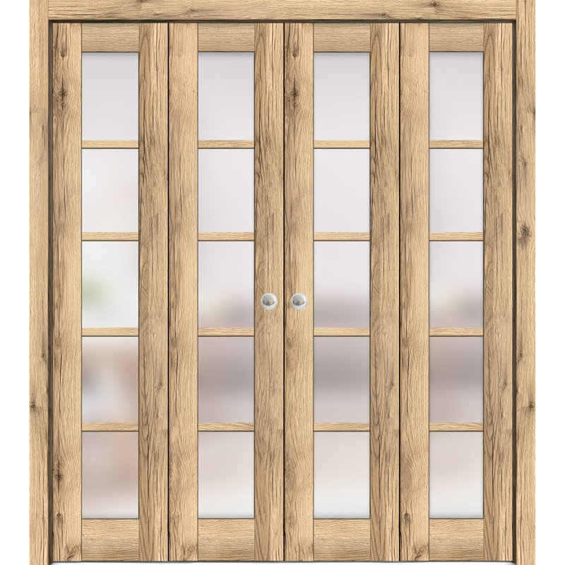 Porte pliante à panneaux en bois Quadro, 72 po x 96 po