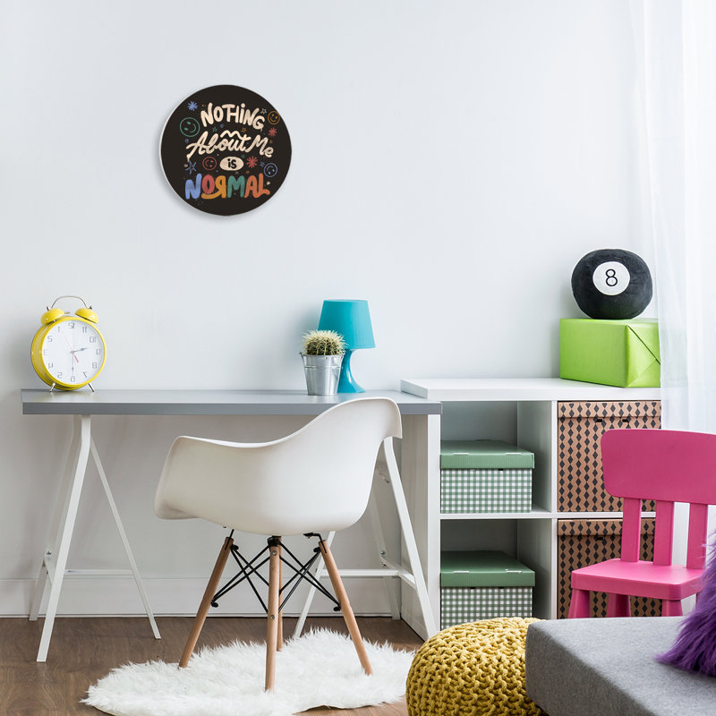 Nothing About Me Is Normal Wall Plaque, design by EduEly Designs
