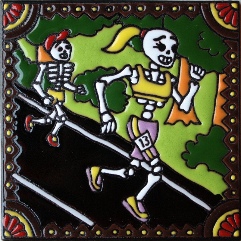 TalaMex Marathon. Carreau d'argile Day-Of-The-Dead